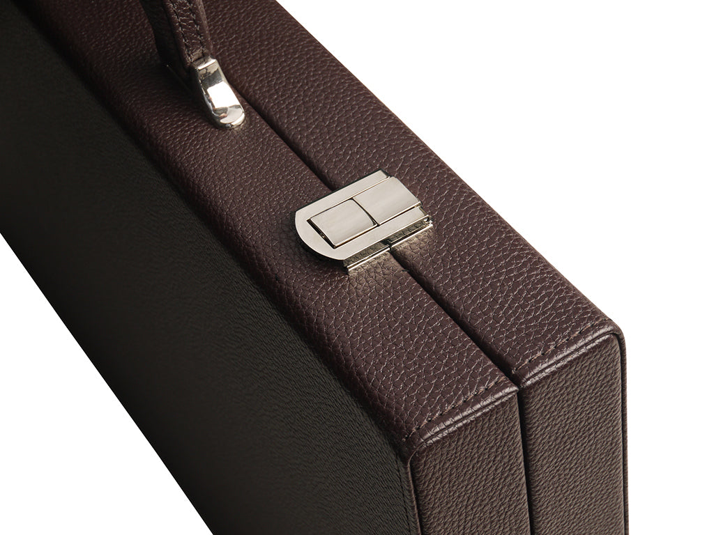 16-inch Premium Backgammon Set - Dark Brown - GBP - American-Wholesaler Inc.