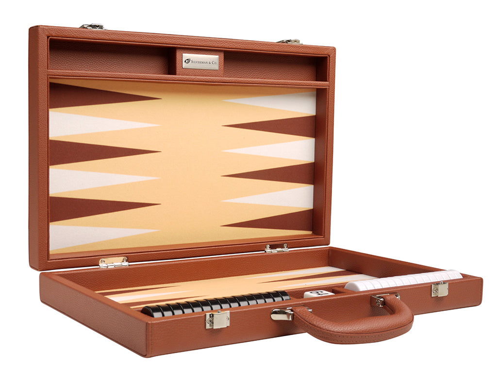 16-inch Premium Backgammon Set - Desert Brown - EUR - American-Wholesaler Inc.