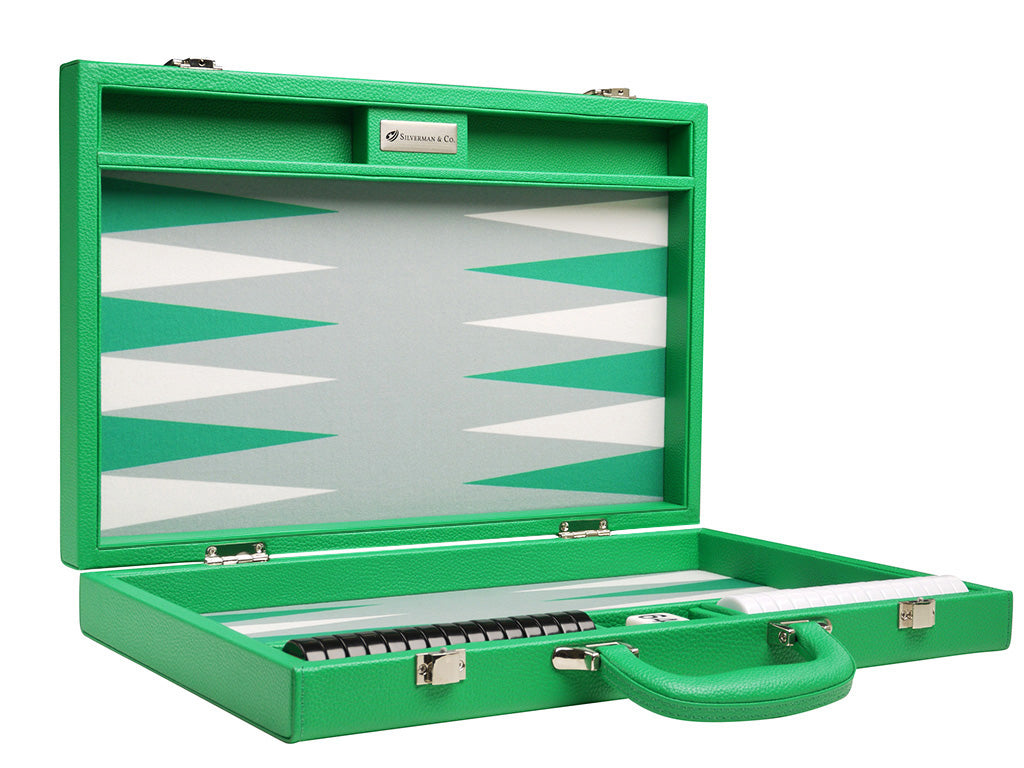 16-inch Premium Backgammon Set - Green - EUR - American-Wholesaler Inc.