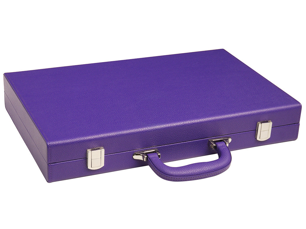 16-inch Premium Backgammon Set - Purple - EUR - American-Wholesaler Inc.