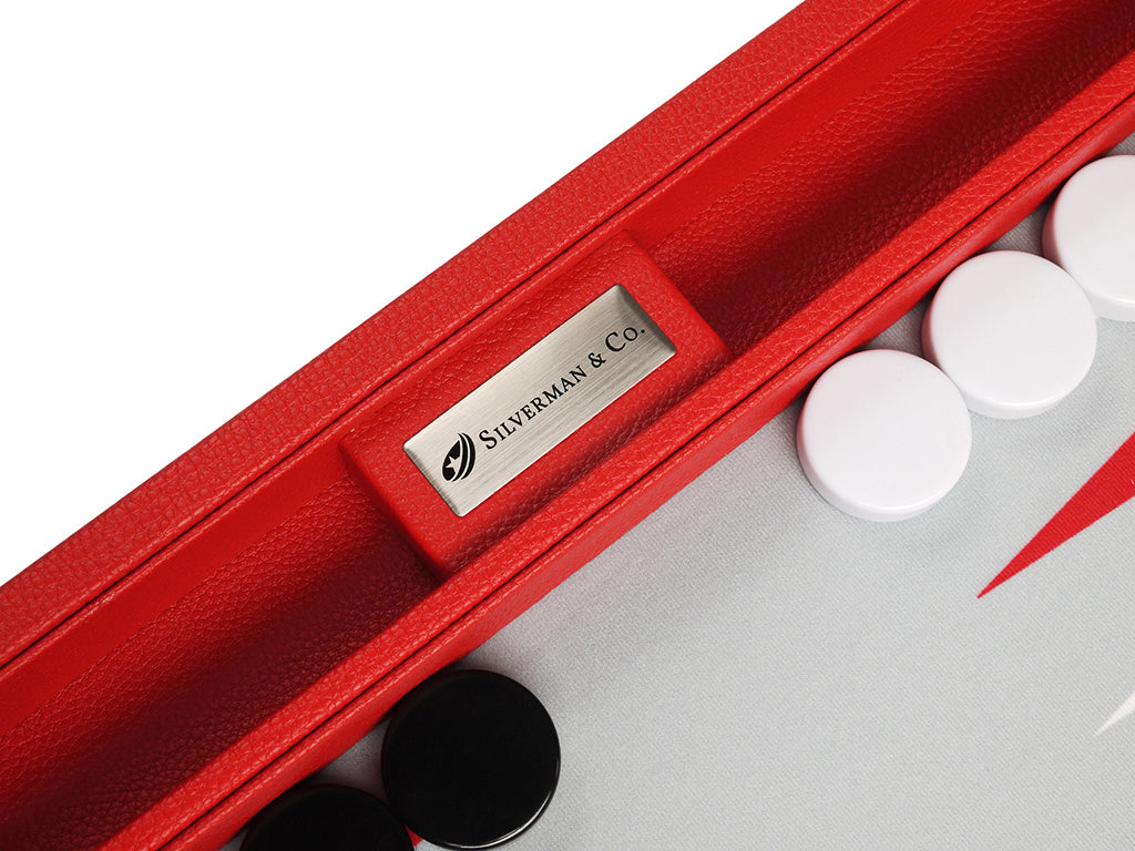 16-inch Premium Backgammon Set - Red - American-Wholesaler Inc.