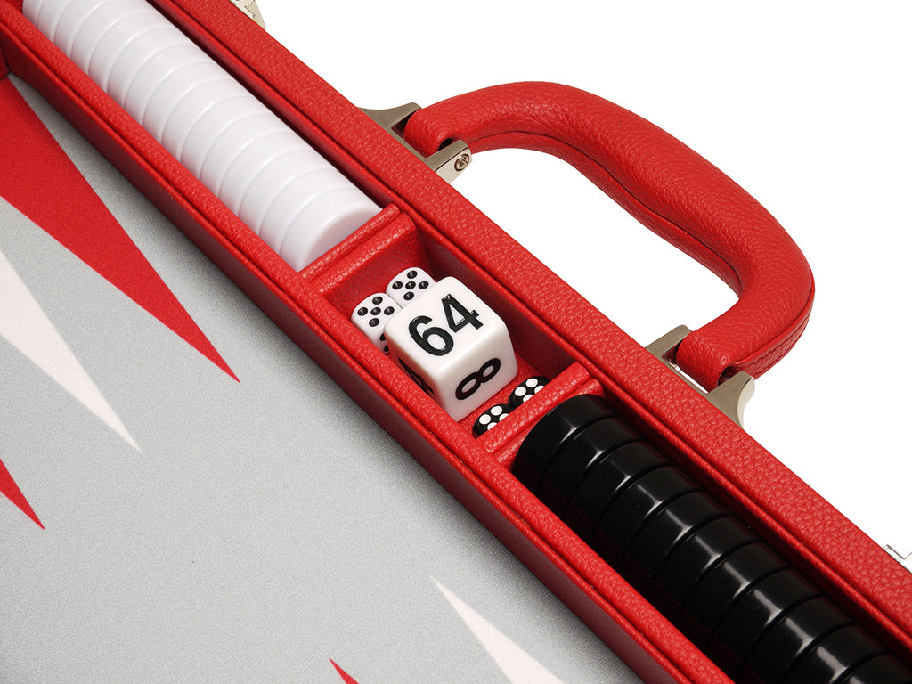 16-inch Premium Backgammon Set - Red - GBP - American-Wholesaler Inc.
