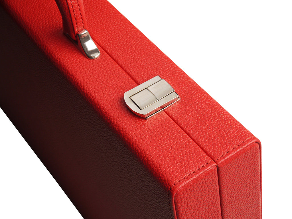 16-inch Premium Backgammon Set - Red - GBP - American-Wholesaler Inc.