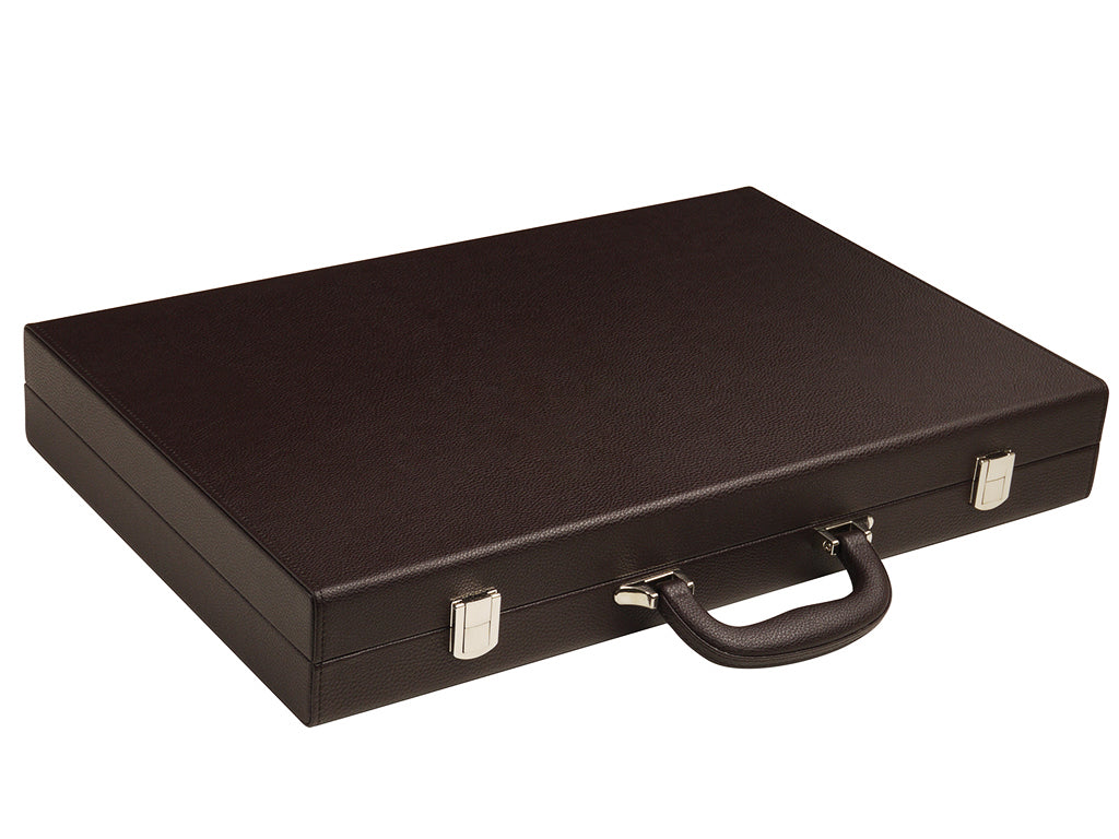 19-inch Premium Backgammon Set - Dark Brown - EUR - American-Wholesaler Inc.