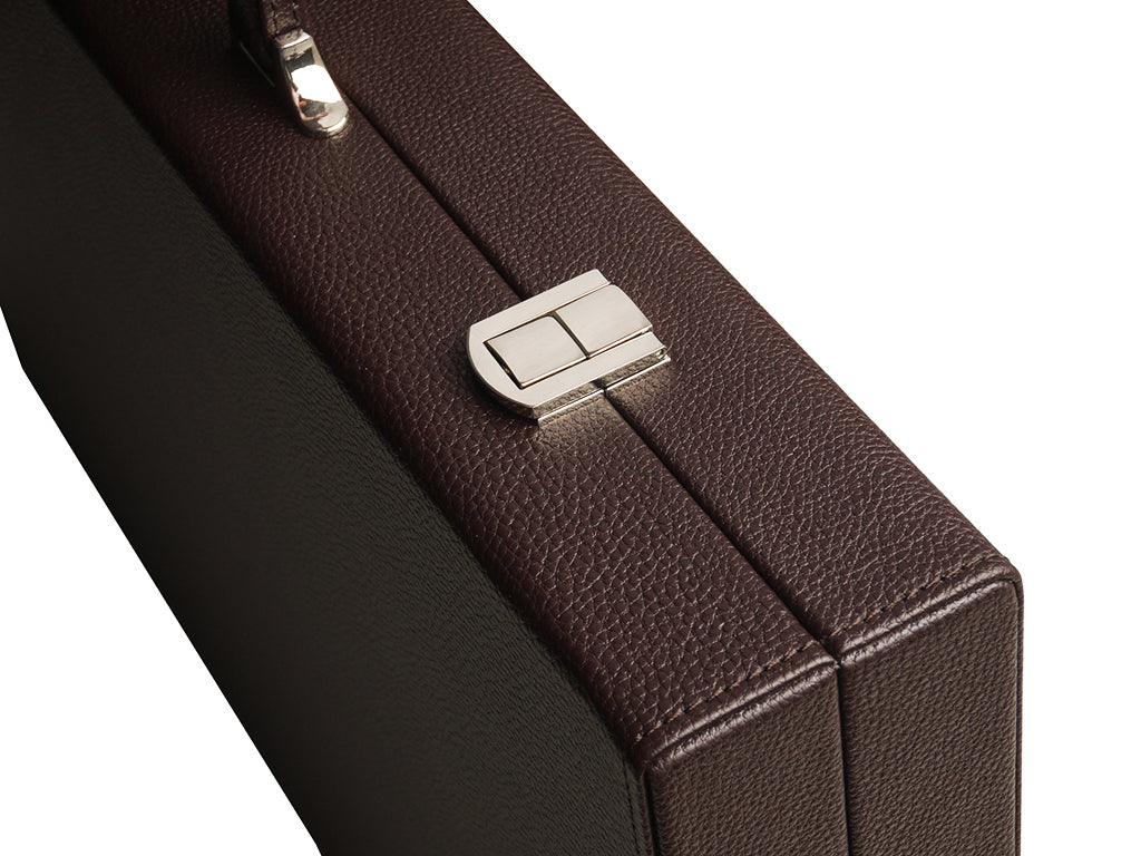 19-inch Premium Backgammon Set - Dark Brown - EUR - American-Wholesaler Inc.