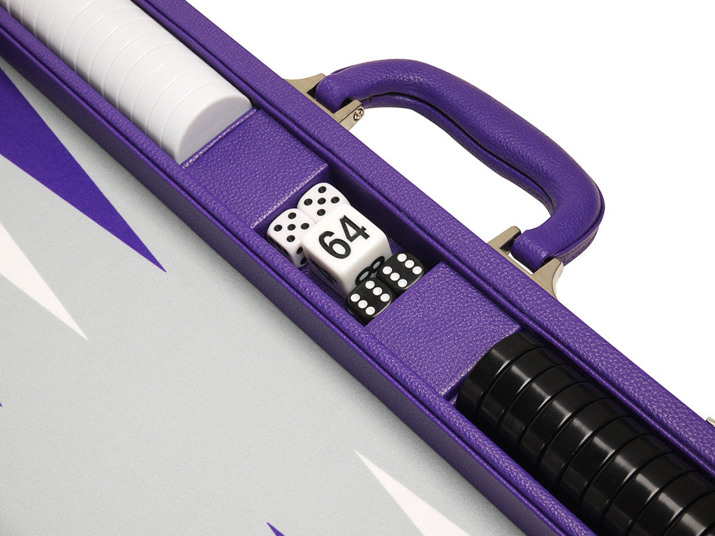 19-inch Premium Backgammon Set - Purple - EUR - American-Wholesaler Inc.