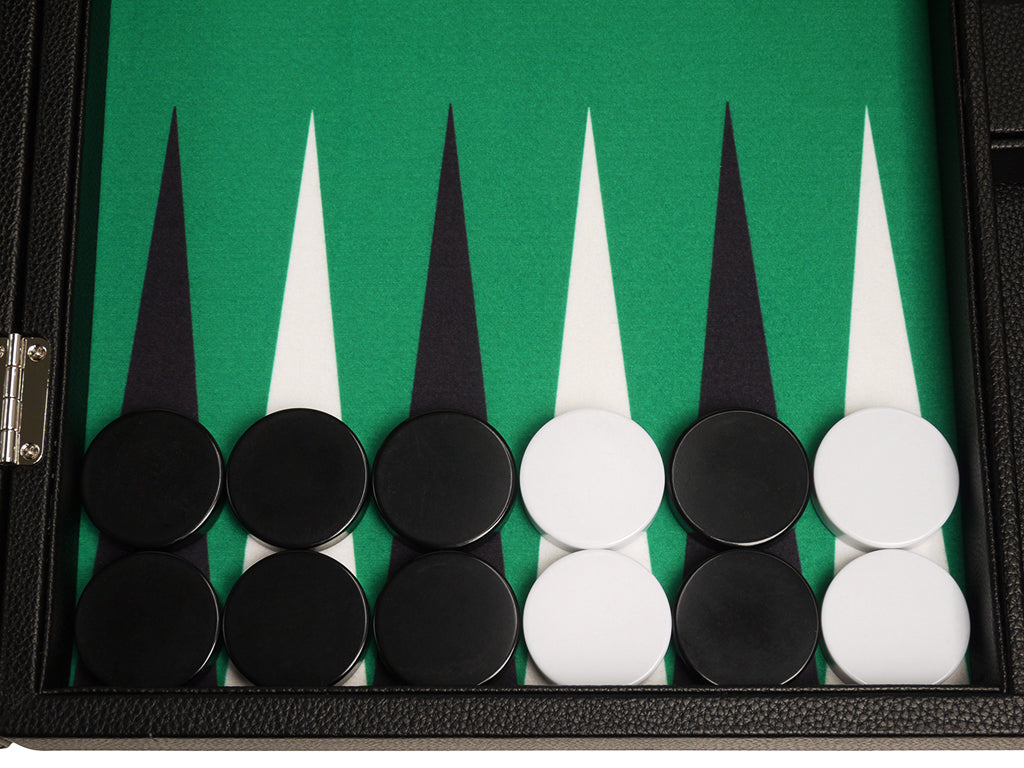 
                  
                    19-inch Premium Backgammon Set - Black Board with White and Black Points - EUR - American-Wholesaler Inc.
                  
                